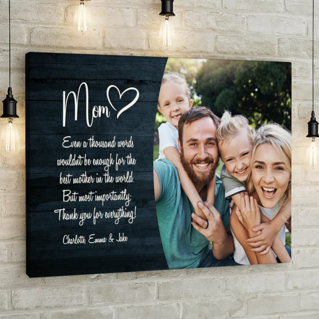 Mom - Personalized Custom Canvas
