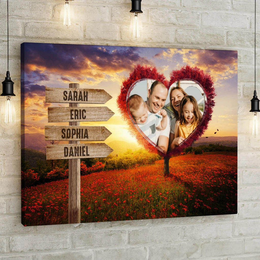 Your Heart Tree - Personalized Custom Canvas
