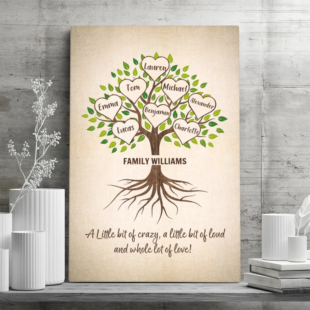 Family Tree - Personalized Custom Canvas