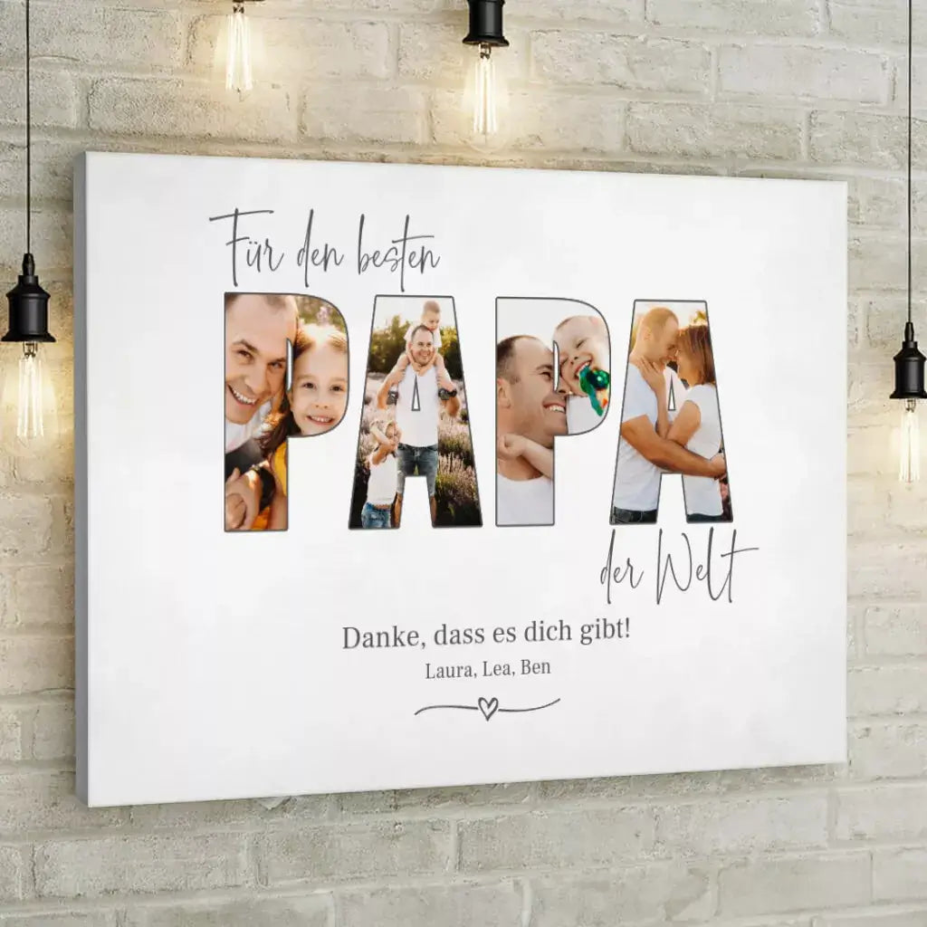 PAPA - Personalized Custom Canvas
