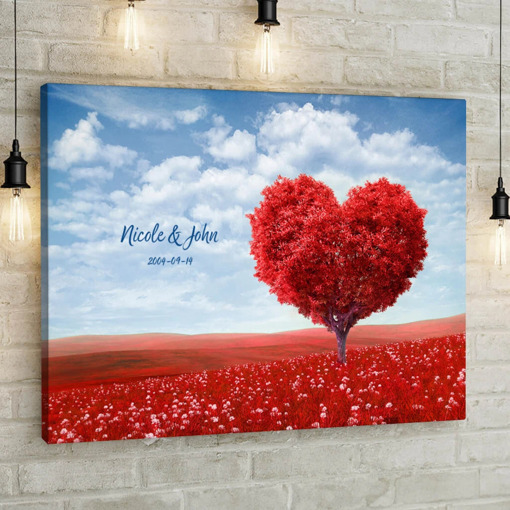 Heart Tree - Personalized Custom Canvas