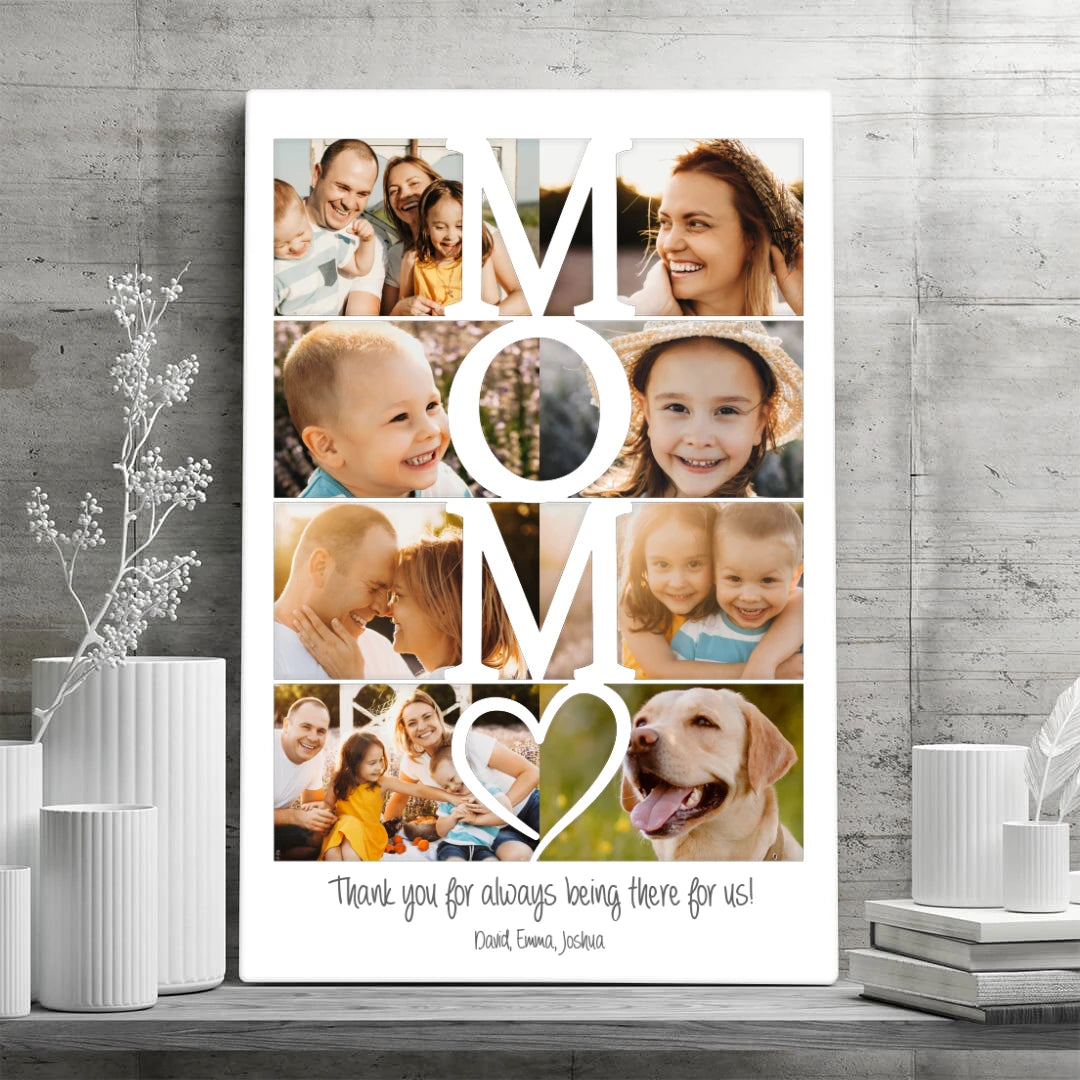 Collage Mom - Personalized Custom Canvas
