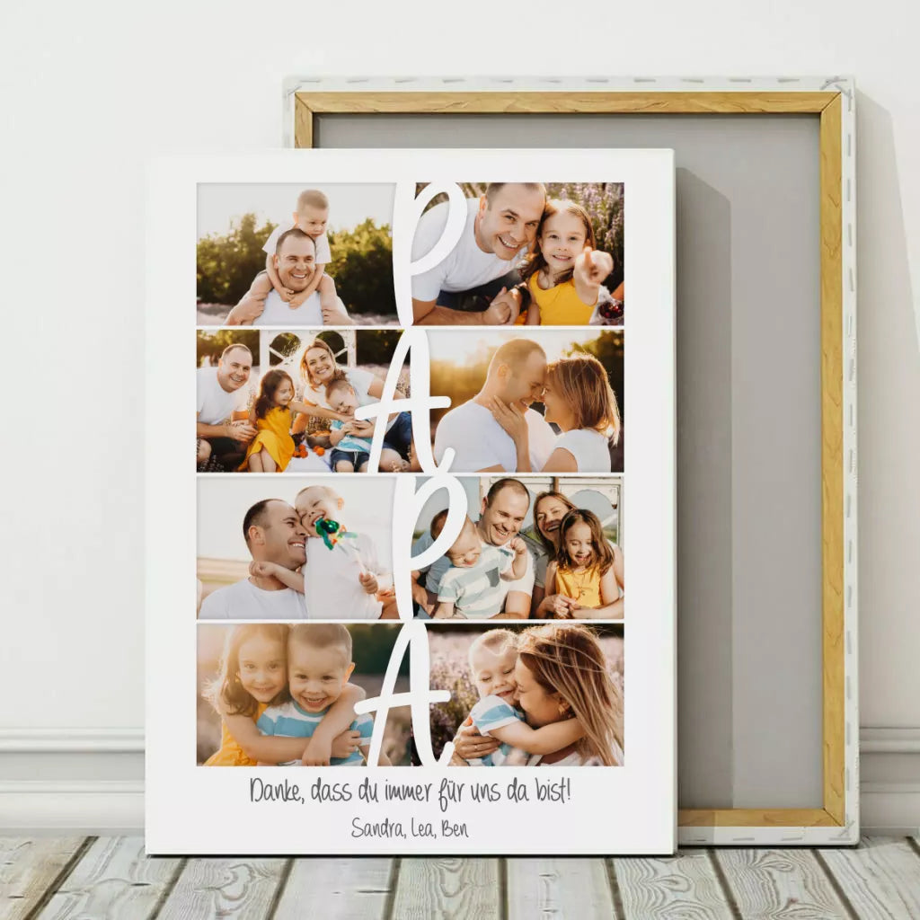 Collage Dad - Personalized Custom Canvas